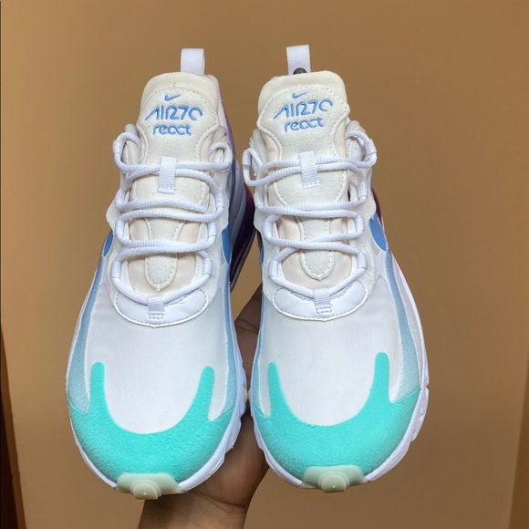 Nike Air Max 270 React Women’s Running Sneakers Gradient Shift SZ 9.5 AT6174-102 - Picture 12 of 17